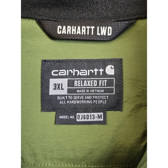 NWT Carhartt Men's 106013 LWD™ Relaxed Fit Stretch Insulated Jac - 3XL - Chive - Picture 8 of 10